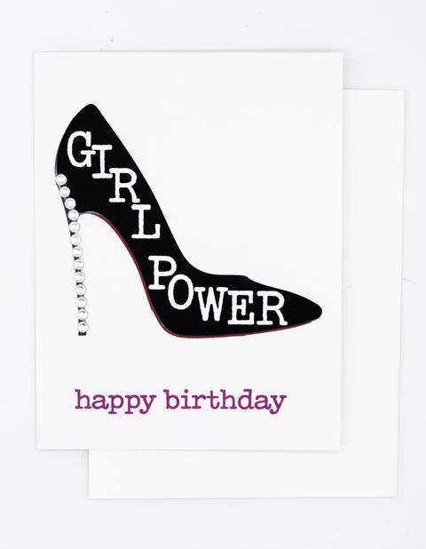 Girl Power! HAPPY BIRTHDAY GREETING CARD