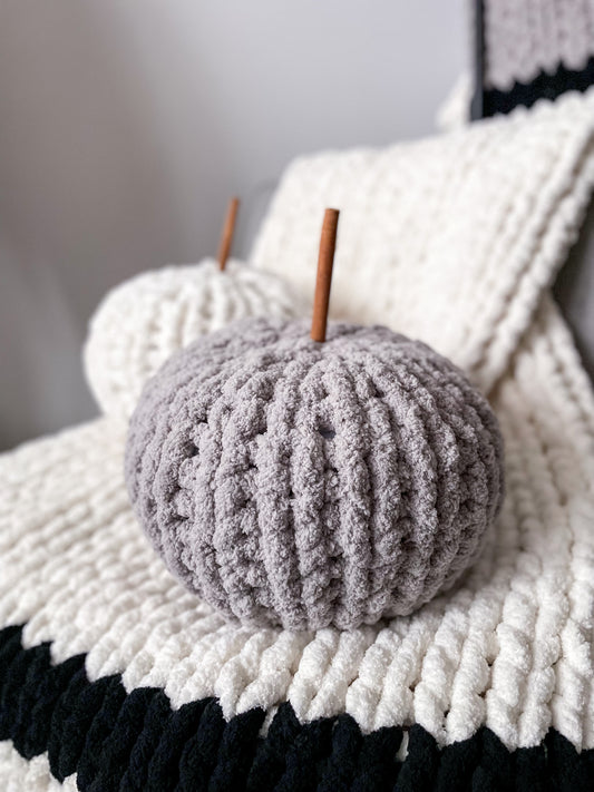 Pumpkin Pillows with Cinnamon Sticks 14”