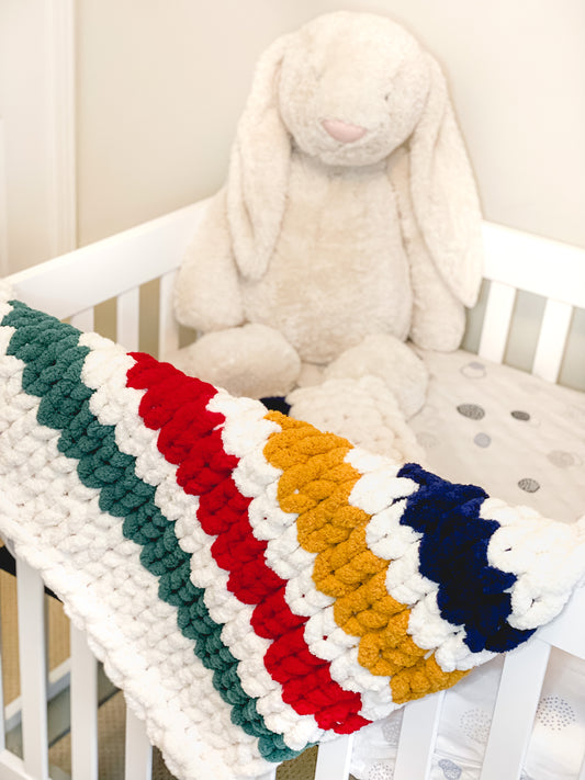 Healing Hand, Chunky Knit Baby Blankets - The Explorer Blanket