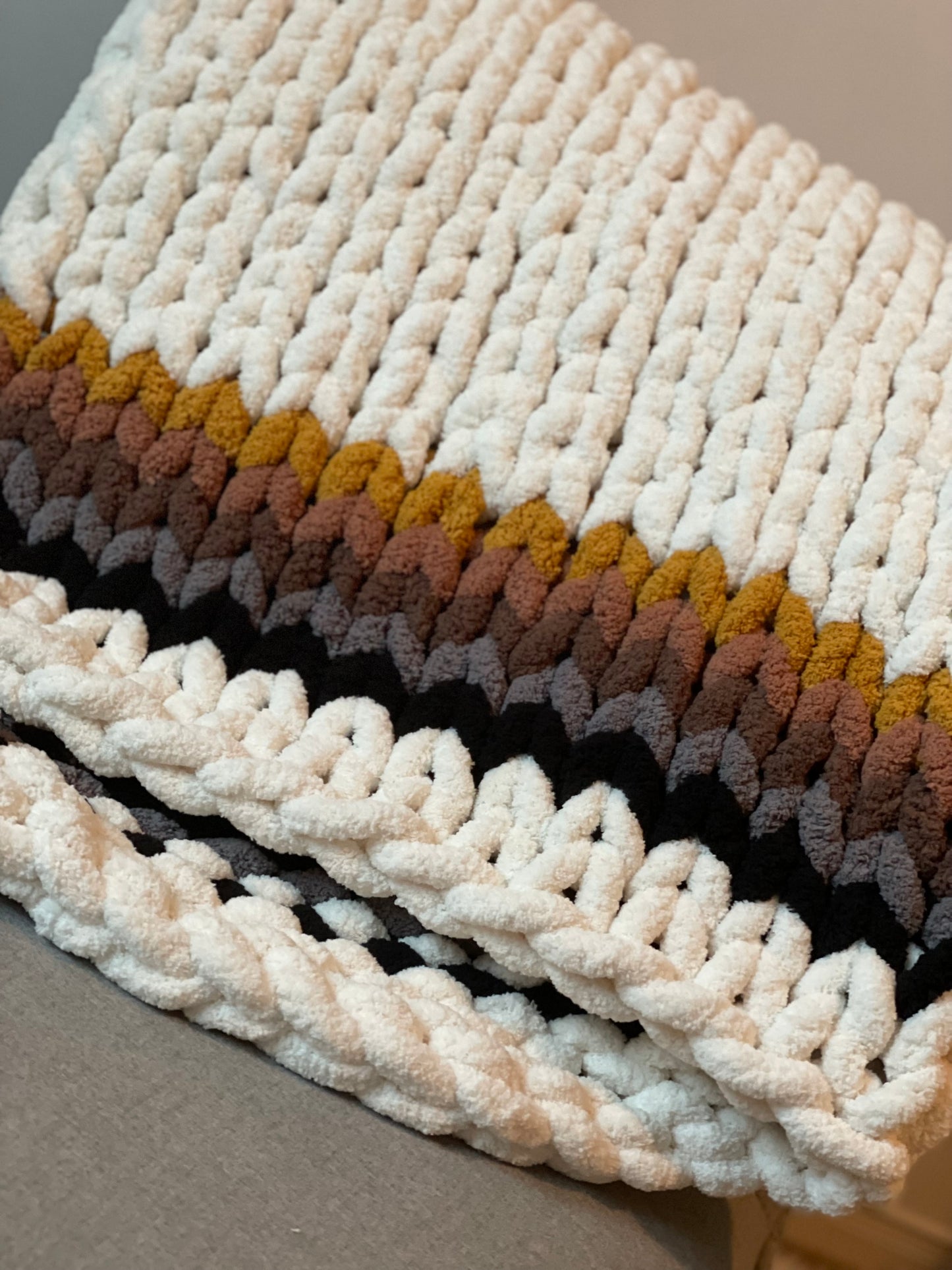 Healing Hand, Chunky Knit "The Hank" Blanket