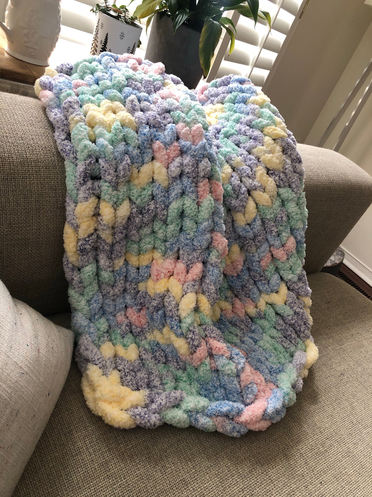 Healing Hand, Chunky Knit Baby Blankets - Unicorn Yarn