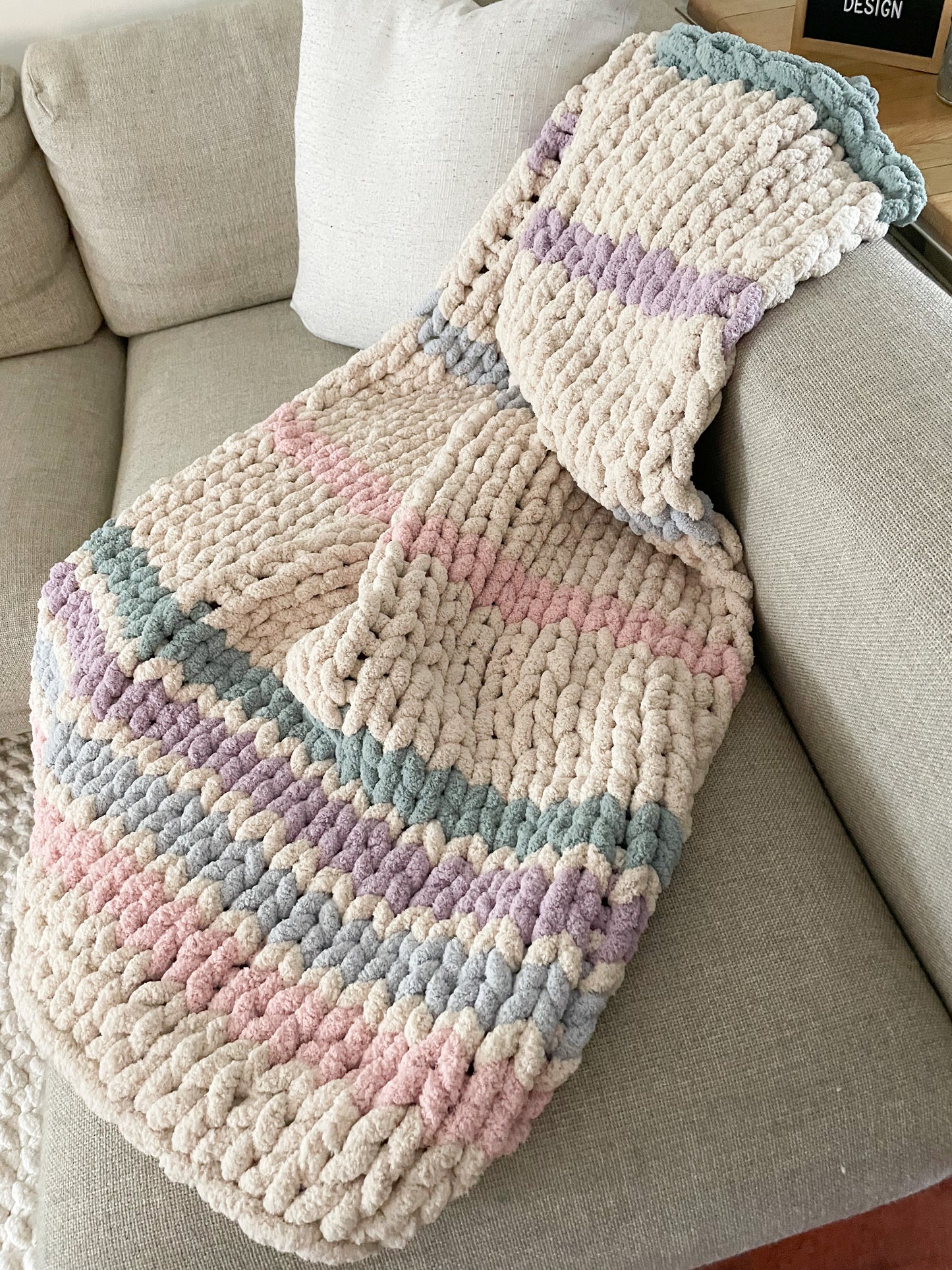 Healing Hand, Chunky Knit "The Avery" Blanket