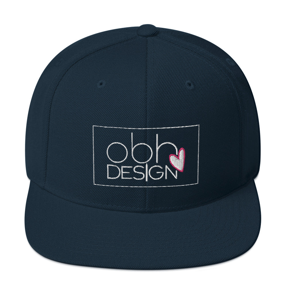 Off By Heart Design Snapback Hat