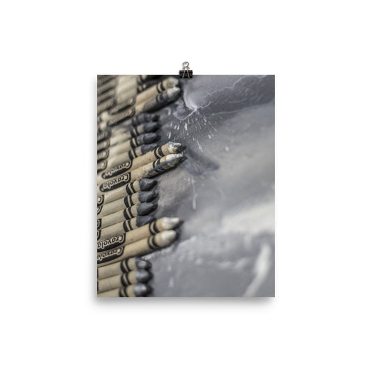 Monochromatic Crayon Melt Side Profile